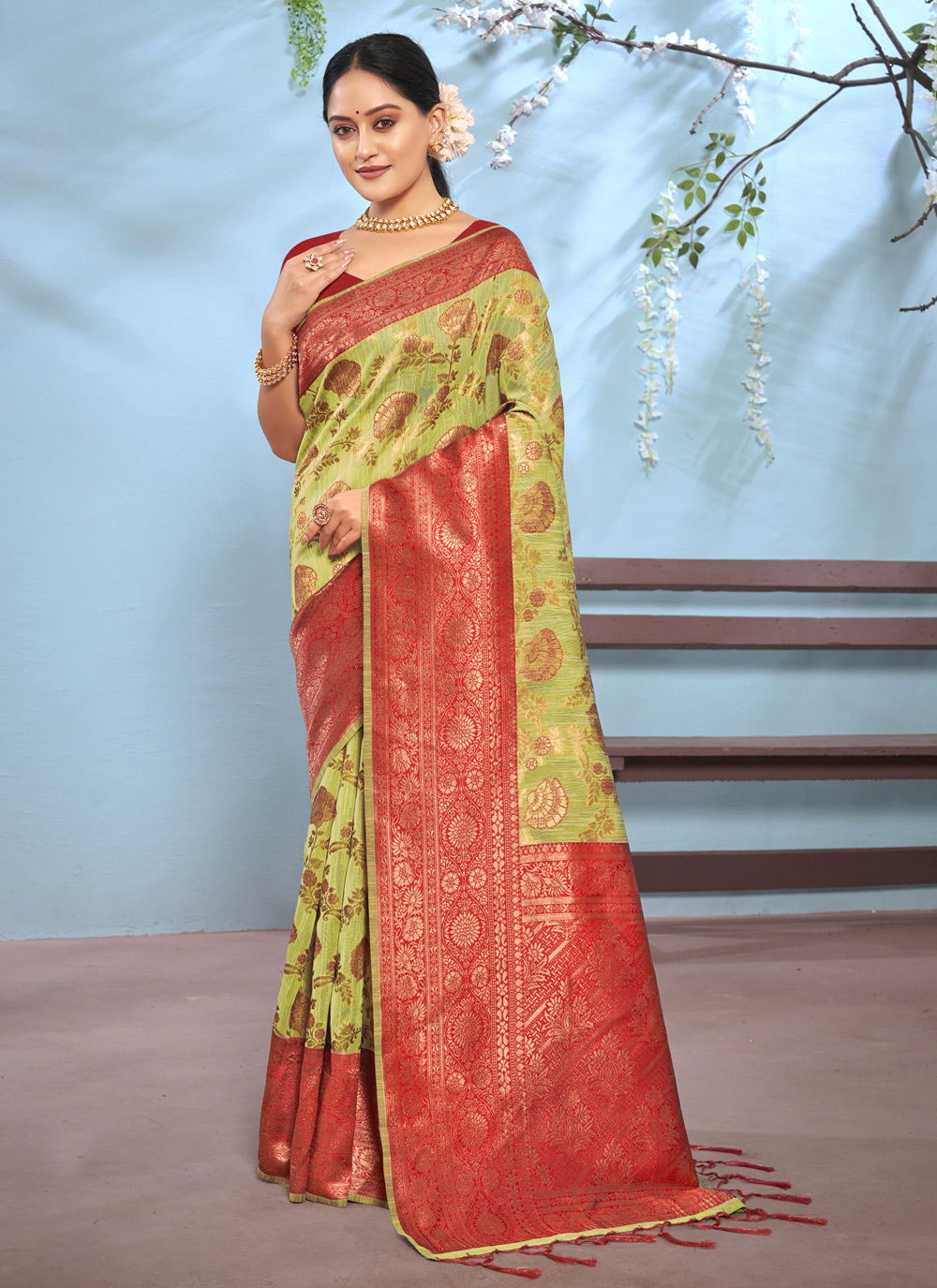 Sangam Vasu Pujya 5 Exclusive Wear Wholesale Saree Collection
